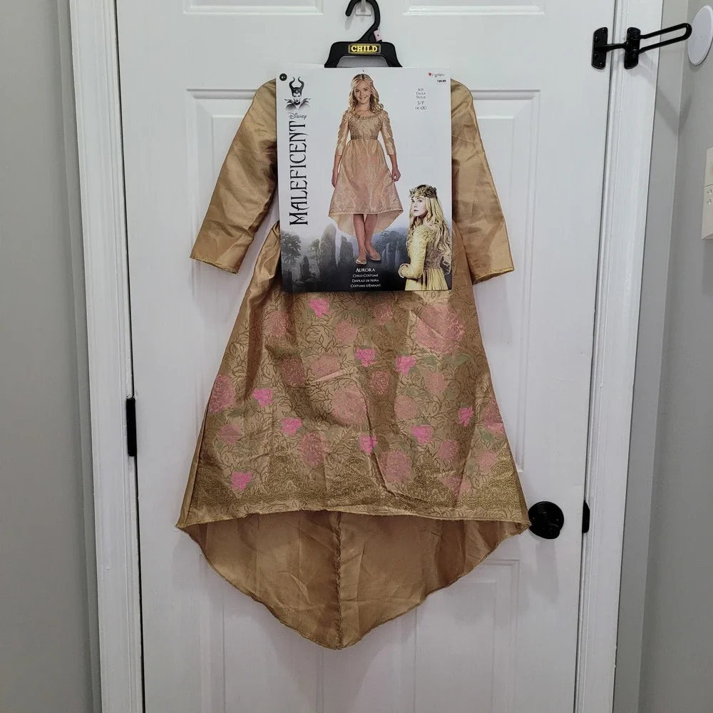 Princess Aurora Disney Maleficent Girls Costume Size 4-5 - Picture 2 of 14